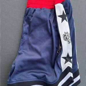 Darc Sport Navy and Red Athletic Shorts